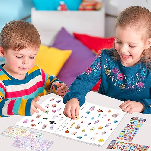 Miniatura 3 de Álbum de recolección de calcomanías para niños y adultos, cuaderno organizador de calcomanías reutilizable para colección y organización de