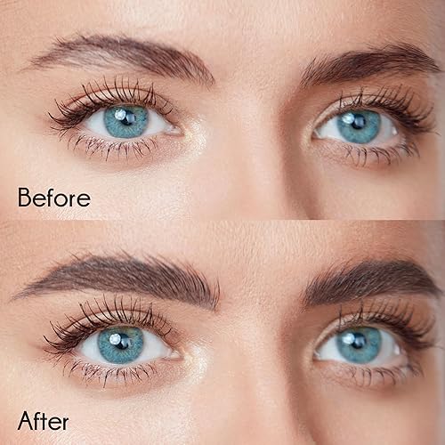 Miniatura 6 de Ruby Kisses GoBrow - Lápiz de cejas, afilable, de larga duración, lápiz de madera para cejas de aspecto natural, paquete de 3 unidades (negro marrón)