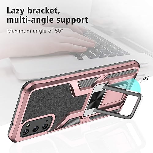 Miniatura 6 de LMDAMZ Funda compatible con Samsung Galaxy S20 resistente grado militar a prueba de golpes, doble protección (TPU+PC), sólida y duradera, funda