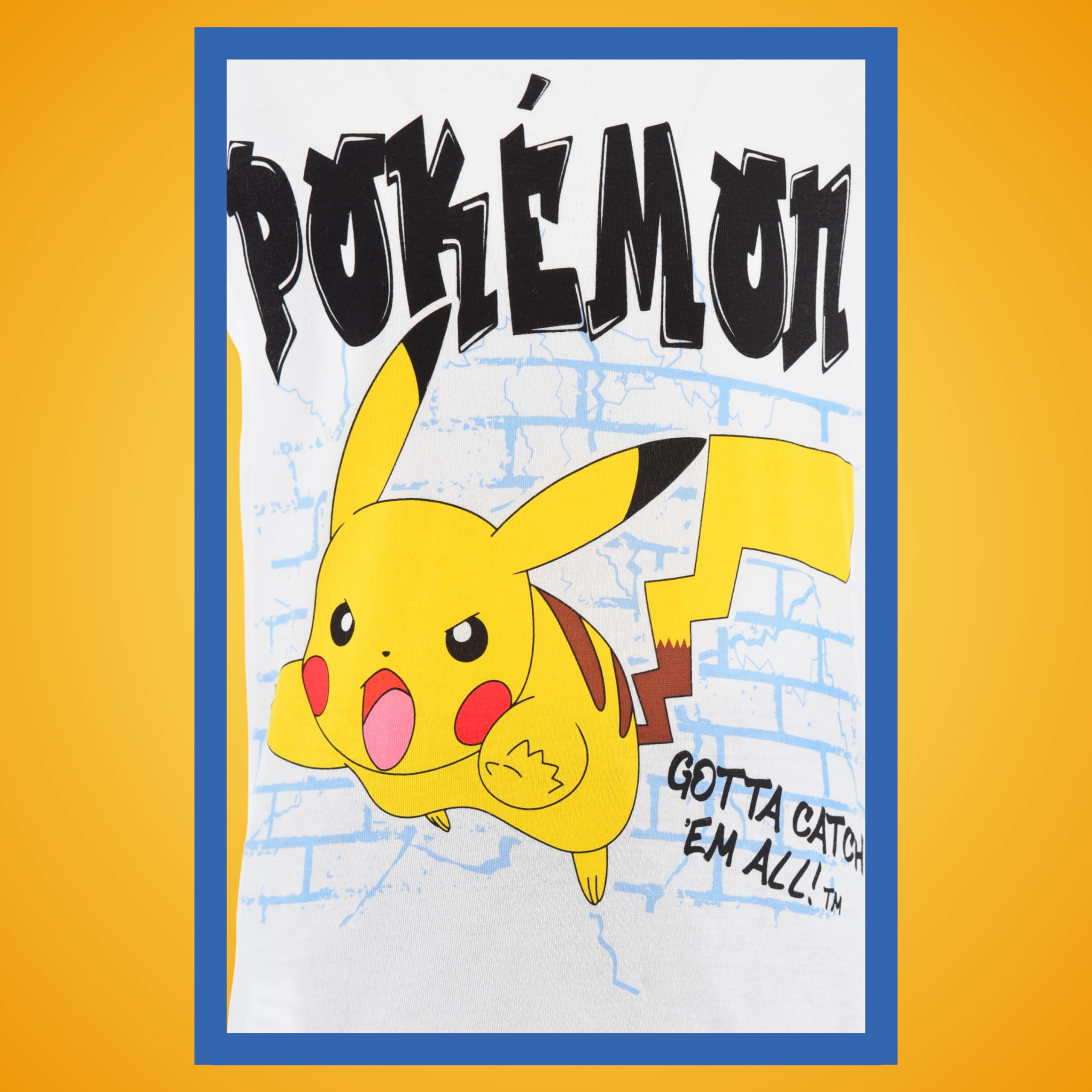 Pokemon Pijamas Niños Pikachu Camiseta Pantalón Corto Conjunto 2 Piezas Tallas 6-12 Años