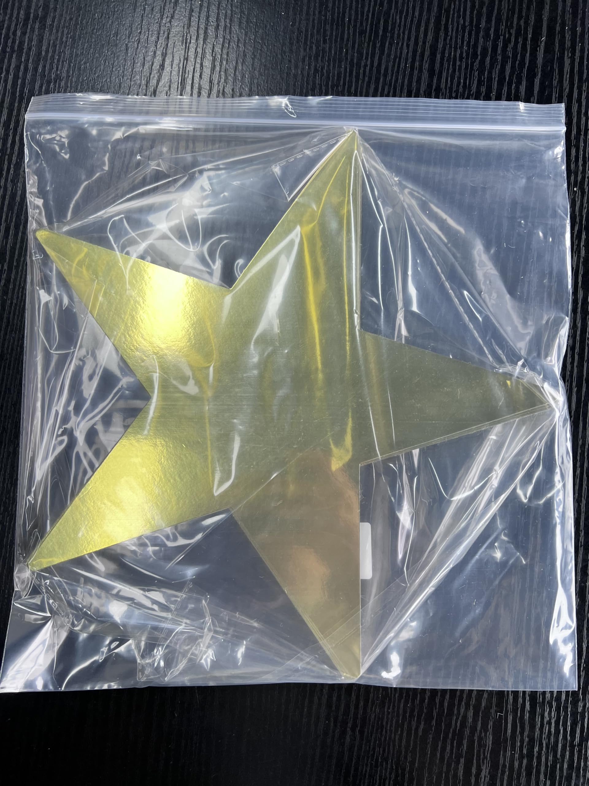 50 pezzi 28 cm Star Cutouts, Basicon, decorazioni a forma di stella di carta, a forma di stella, grande stella dorata, decorazione per tavola nera aula, parete per feste