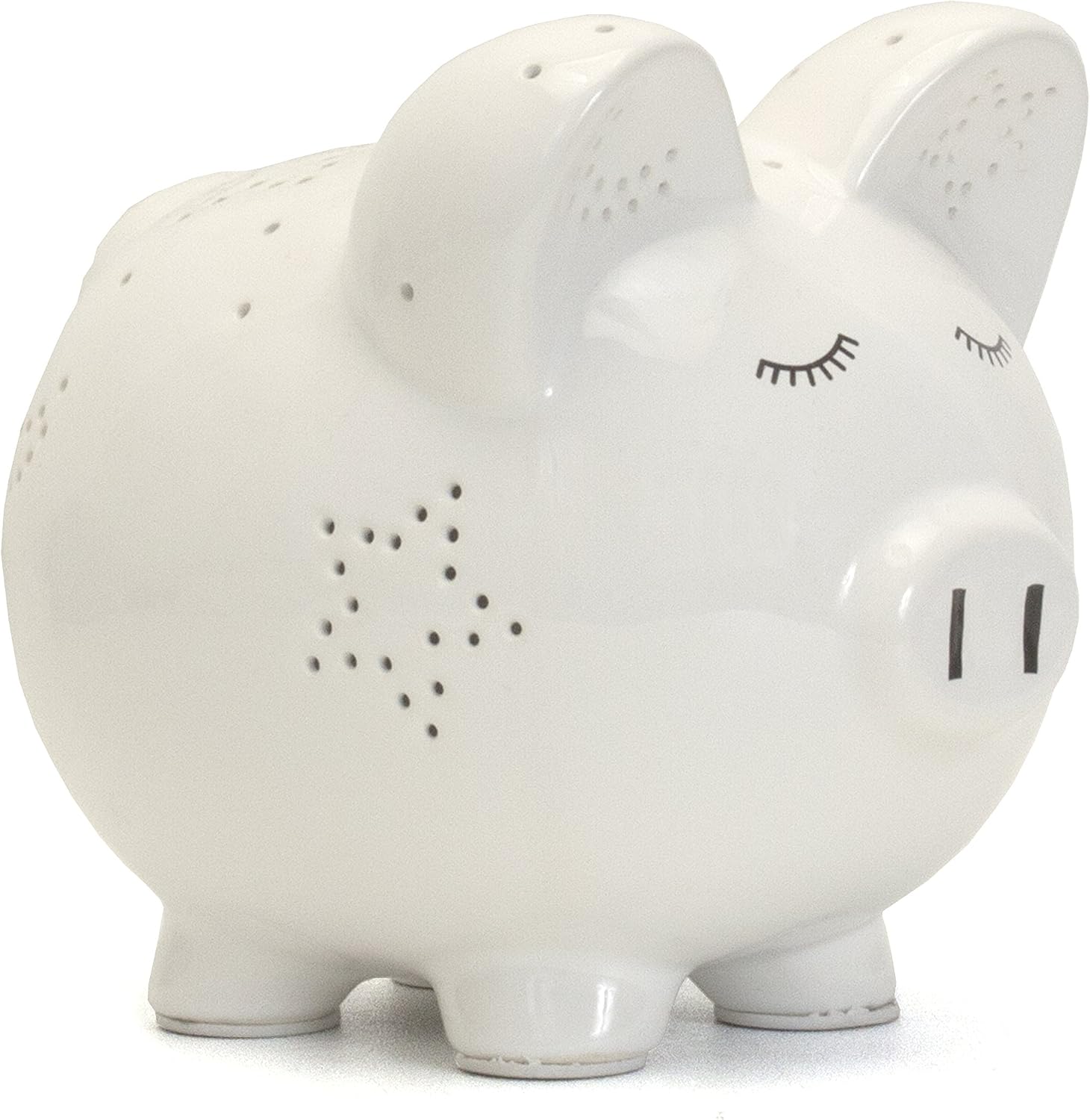 Child To Cherish - Night Light Piggy Bank, White