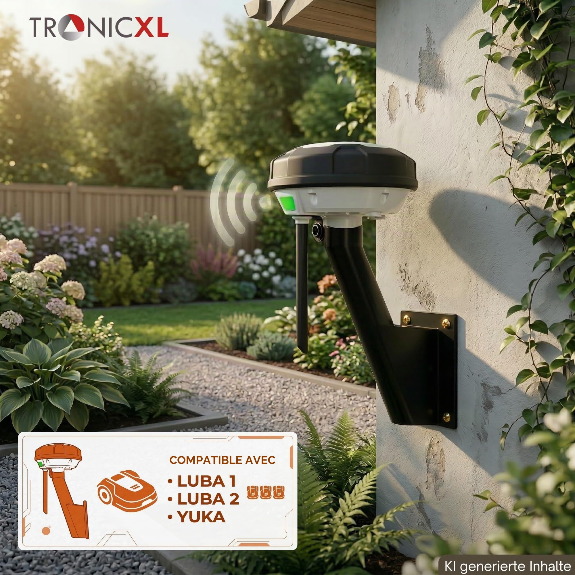 TRONICXL adapté pour mammotion support mural d'antenne RTK Luba | Luba 2 | Yuka I AWD robot tondeuse accessoires