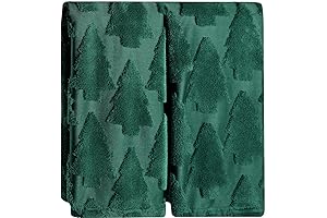 Quera 2-Pack Enchanting Christmas Tree Hand Towels: A Festive Touch for Your Bathroom