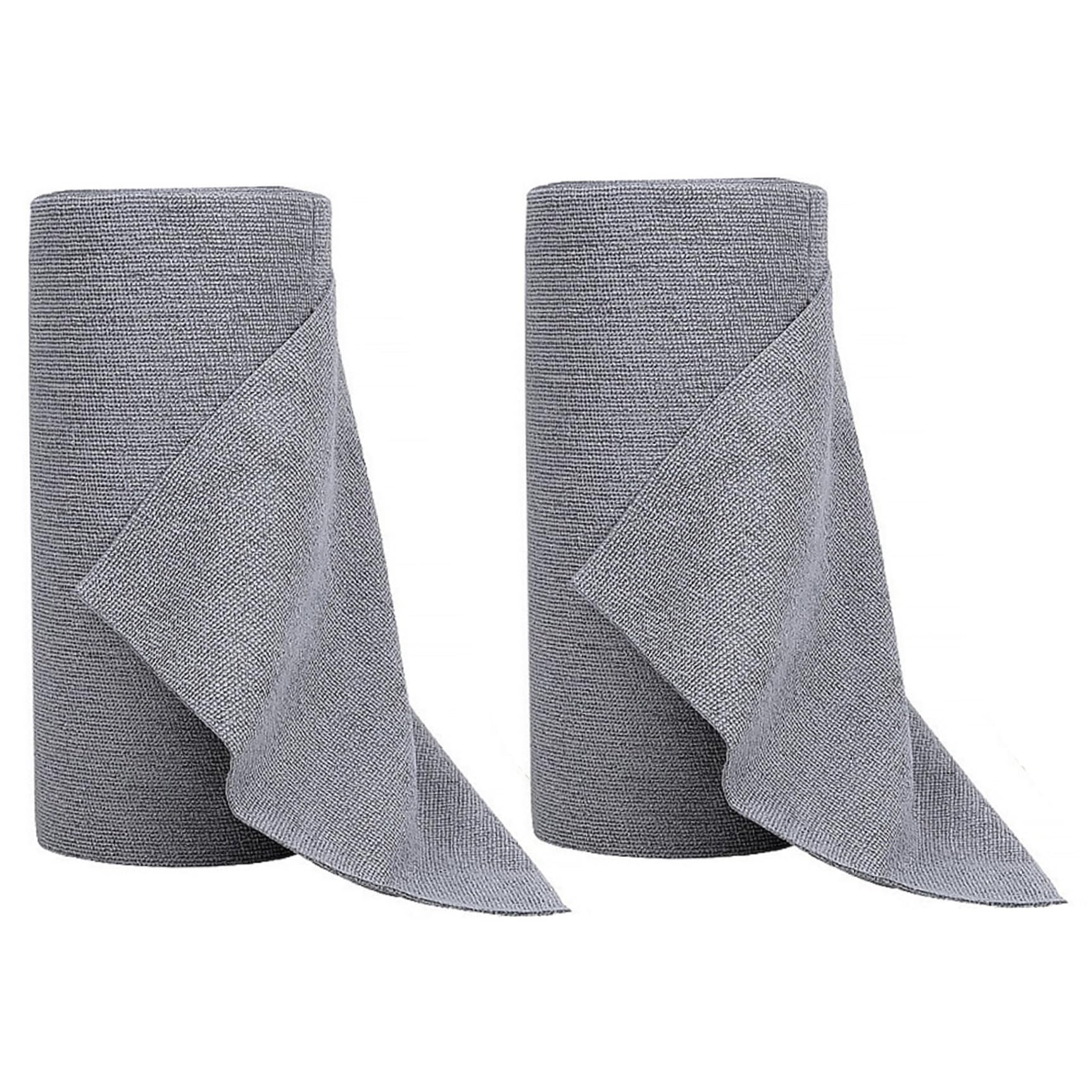 Bemonew Microfiber Roll Microfiber Cleaning Cloth Roll, 2 Pack Absorbent Dish Cloth Lint-Free Reusable Tear Away Paper Towels for Kitchen, Car, Grey