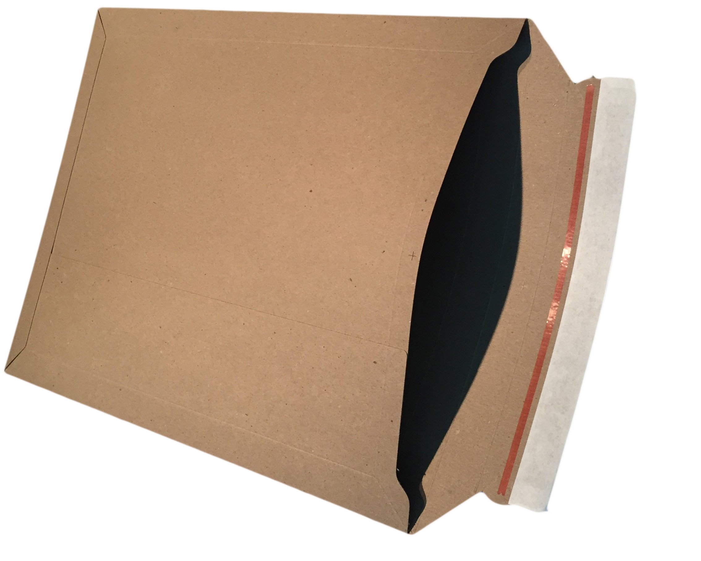 100 Versandtaschen aus Vollpappe 250 x 353 mm passend für Format: A4+ Vollpapptaschen Kuverts Taschen braun von dimapax