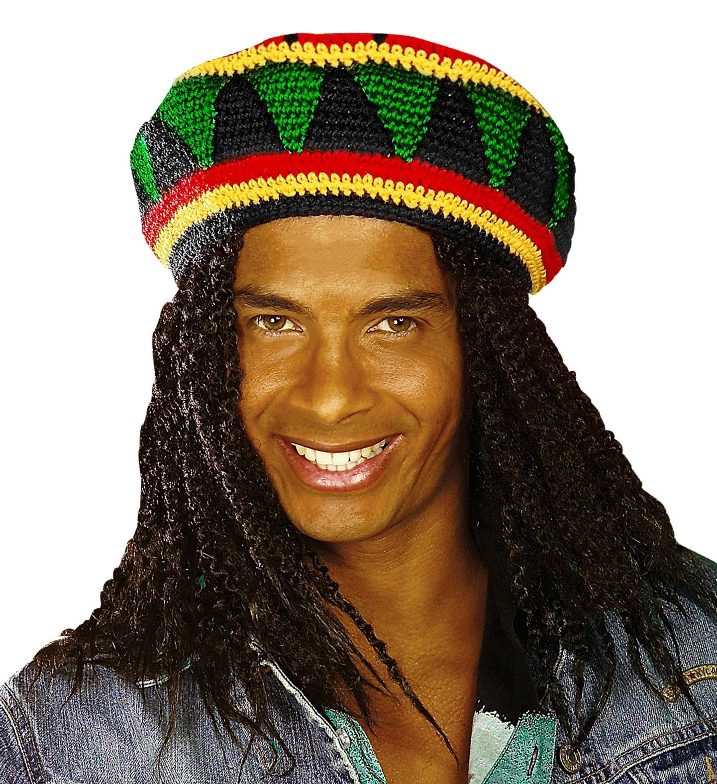 Reggae/Rasta Tam Disguise Hats Caps & Headwear for Fancy Dress Costumes Accessory