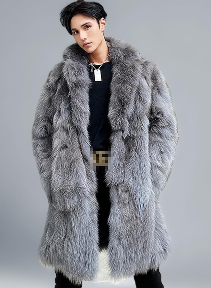 あちゃちゅむ フェイクファーコート 白と黒のストライプ 【公式通販】