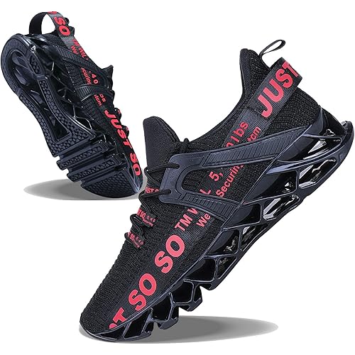 Mens Running Shoes Walking Non Slip Blade Type Sneakers