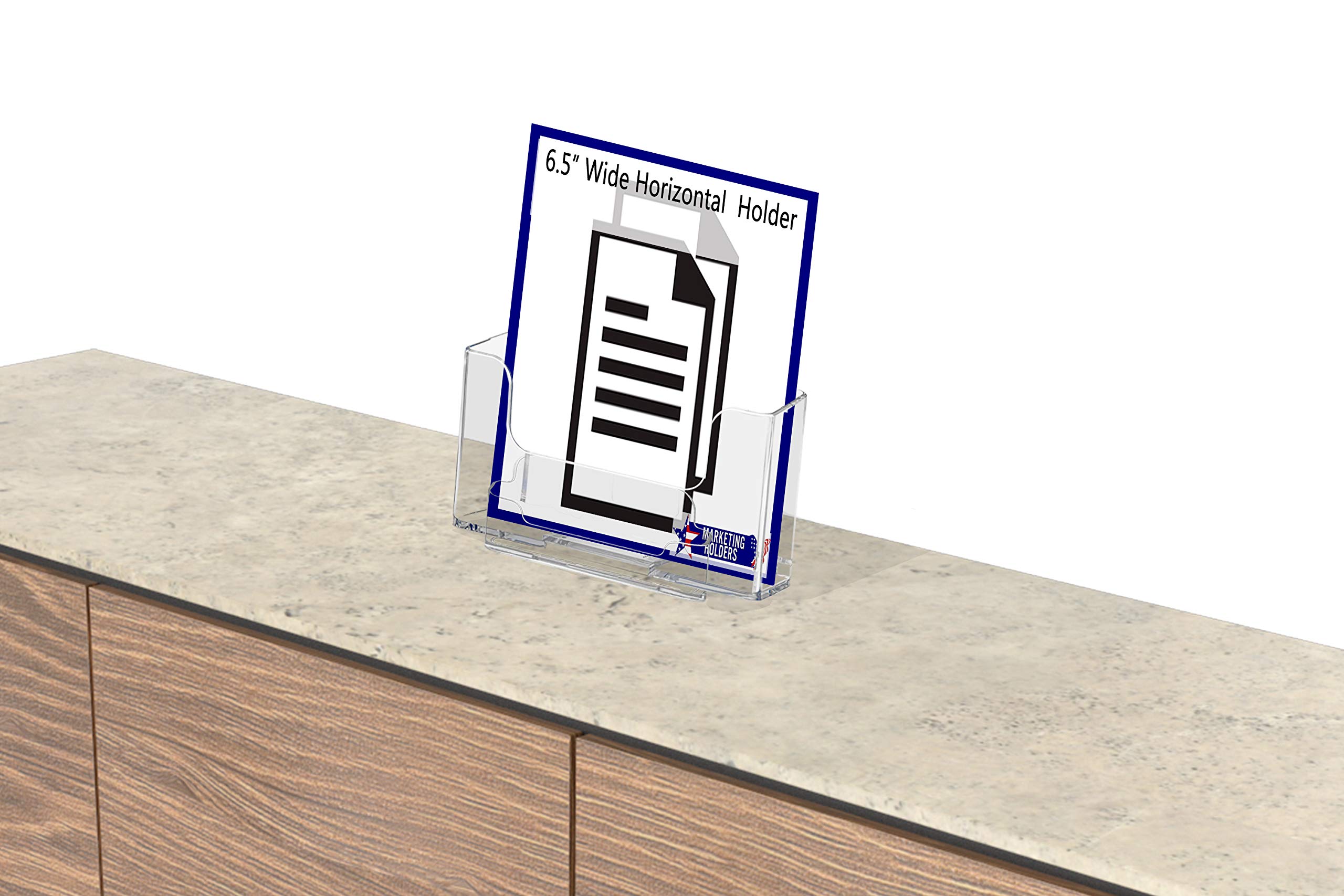 Marketing Holders 4 Pack 6.5”W Literature Display with 3.5