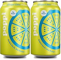 Vista 15 de POPPI - Soda prebiótica de limonada de fresa, lata de 12fl. oz