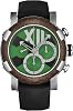 Mens Titanic-DNA Chronograph Green Dial Black Rubber Strap Automatic Watch RJ.TI.CH.601.10