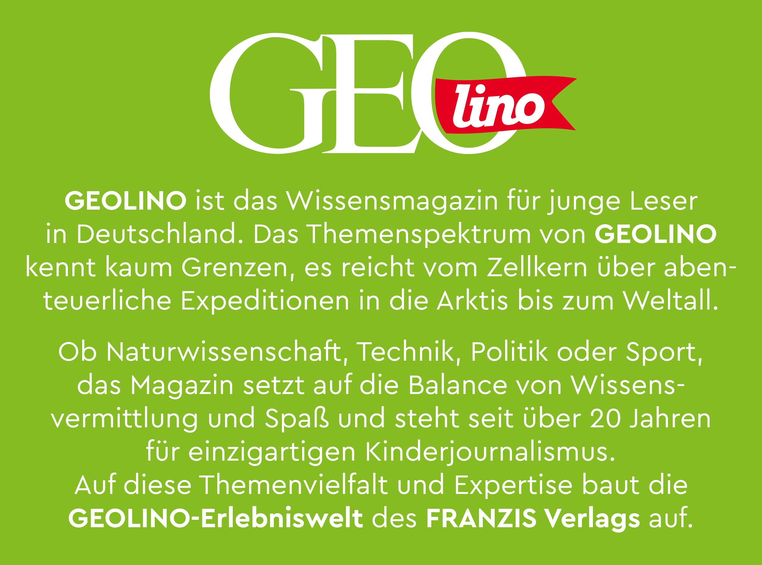 Franzis 67142 - GEOlino Natur entdecken und erforschen - Experimentierkasten mit 42 spannenden Ideen und Experimenten für Kinder ab 8 Jahren, inkl. 60-seitigem Handbuch mit Anleitungen und Zubehör