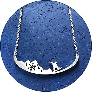 Stainless Steel Necklace | Pendant With Meaningful Message | Durable Handmade Jewelry Gift | Made in USA | Mountains, Hiking, Skiing, Camping, Climbing, Surfing, Swimming, Running, Biking