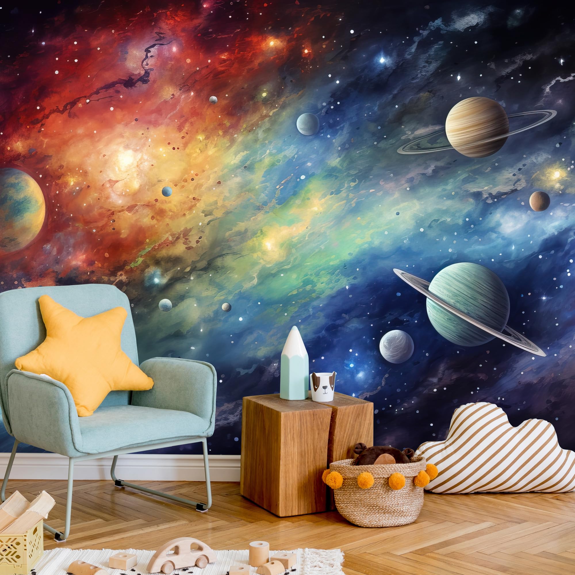 Muralo Papel Pintado en TNT 3D, Galaxia - 400x280 cm