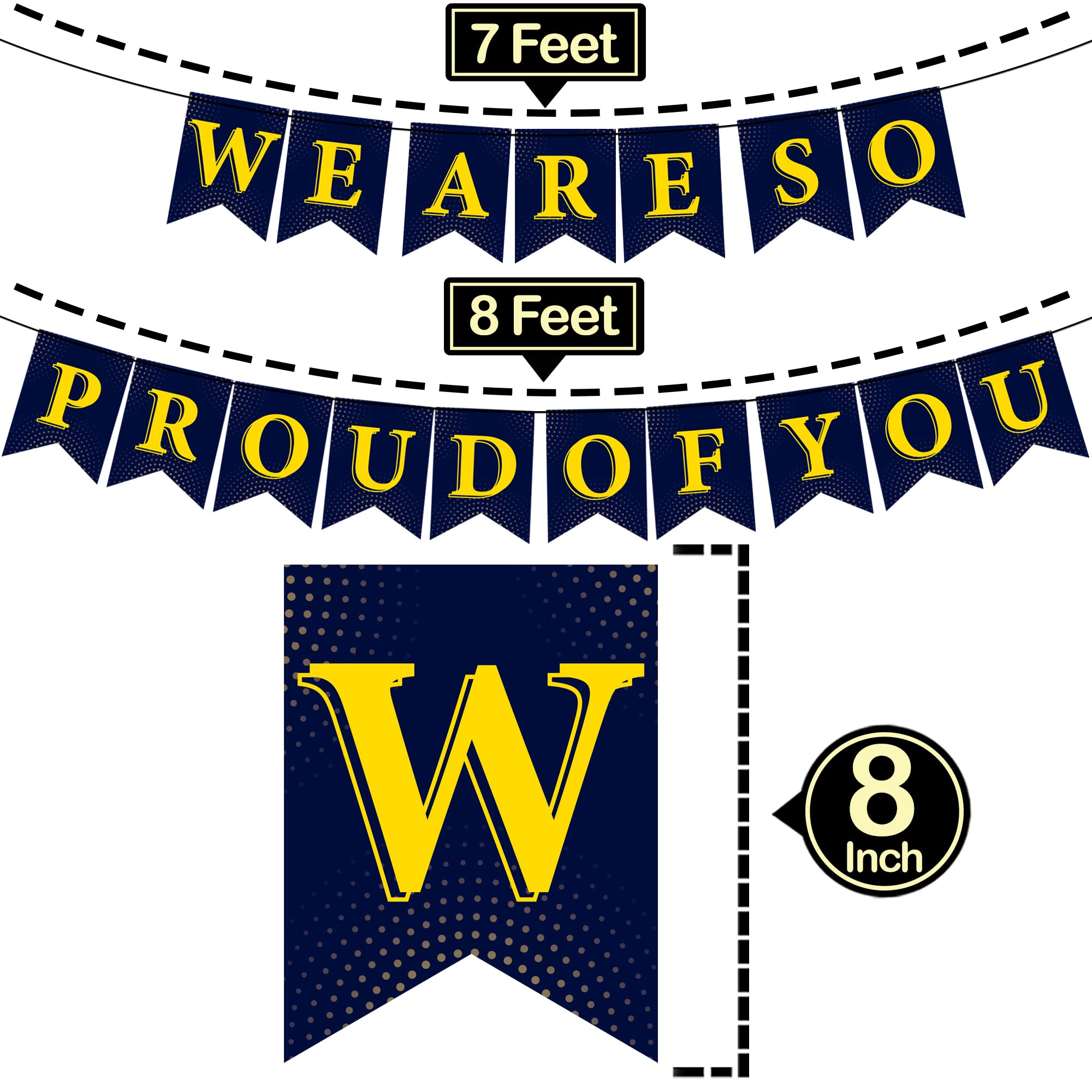 We Are So Proud Of You Banner – Patriotische Partydekoration Mit US-Flagge & Soldaten – Für Veteranentag, 4. Juli