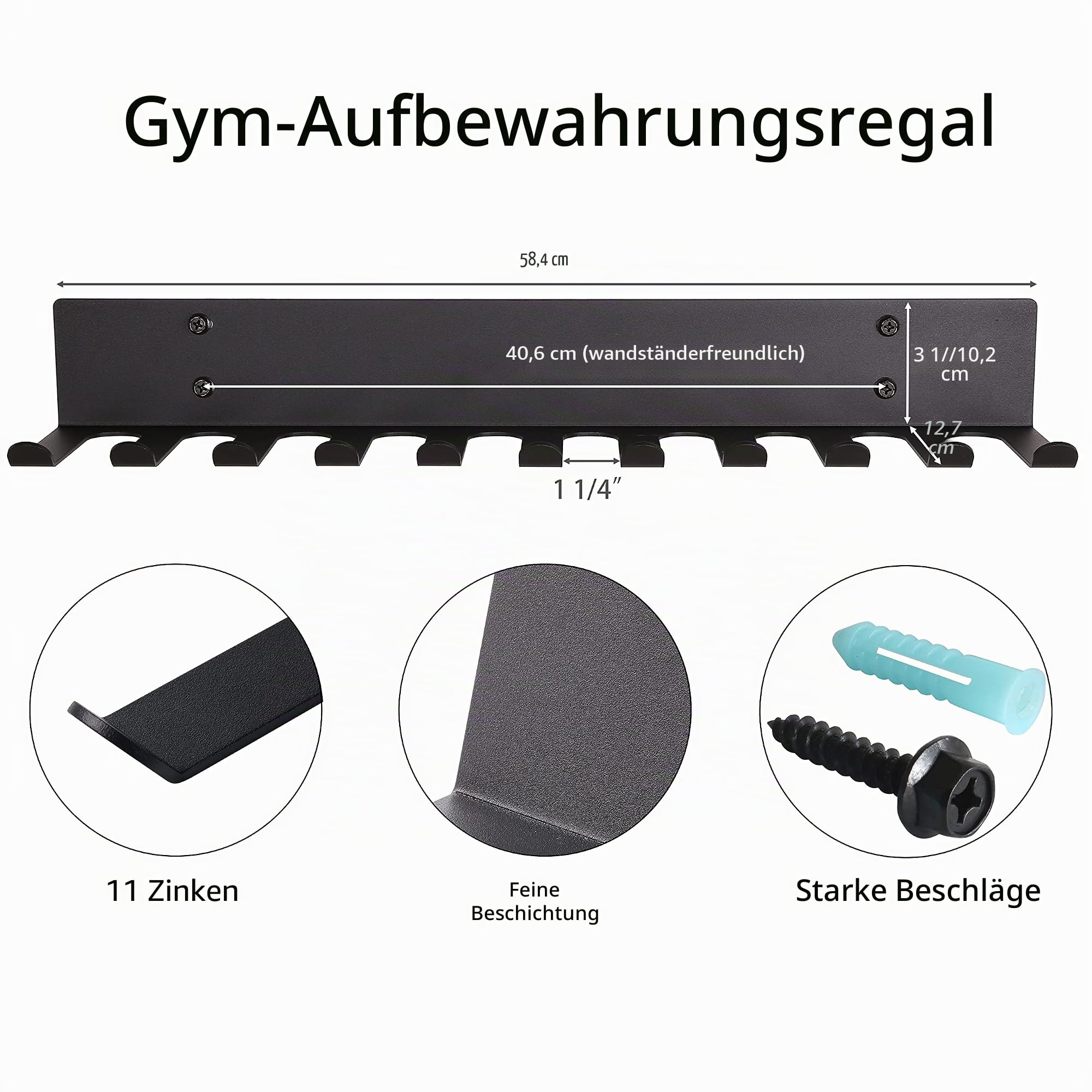 Mehrzweck-Halterung für Fitnessgeräte, Widerstandsbänder, robuste Hantelhalterung für Übungsbänder, Hebegürtel und Springseile