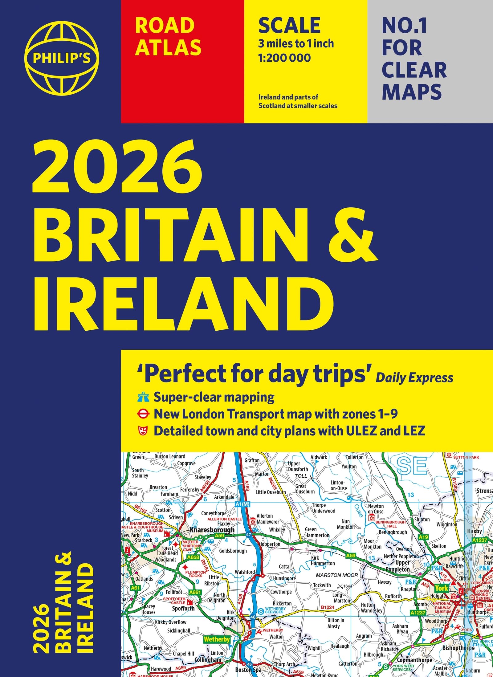 2026 Philip's Road Atlas Britain & Ireland: (A4 Paperback) by Philip's Maps