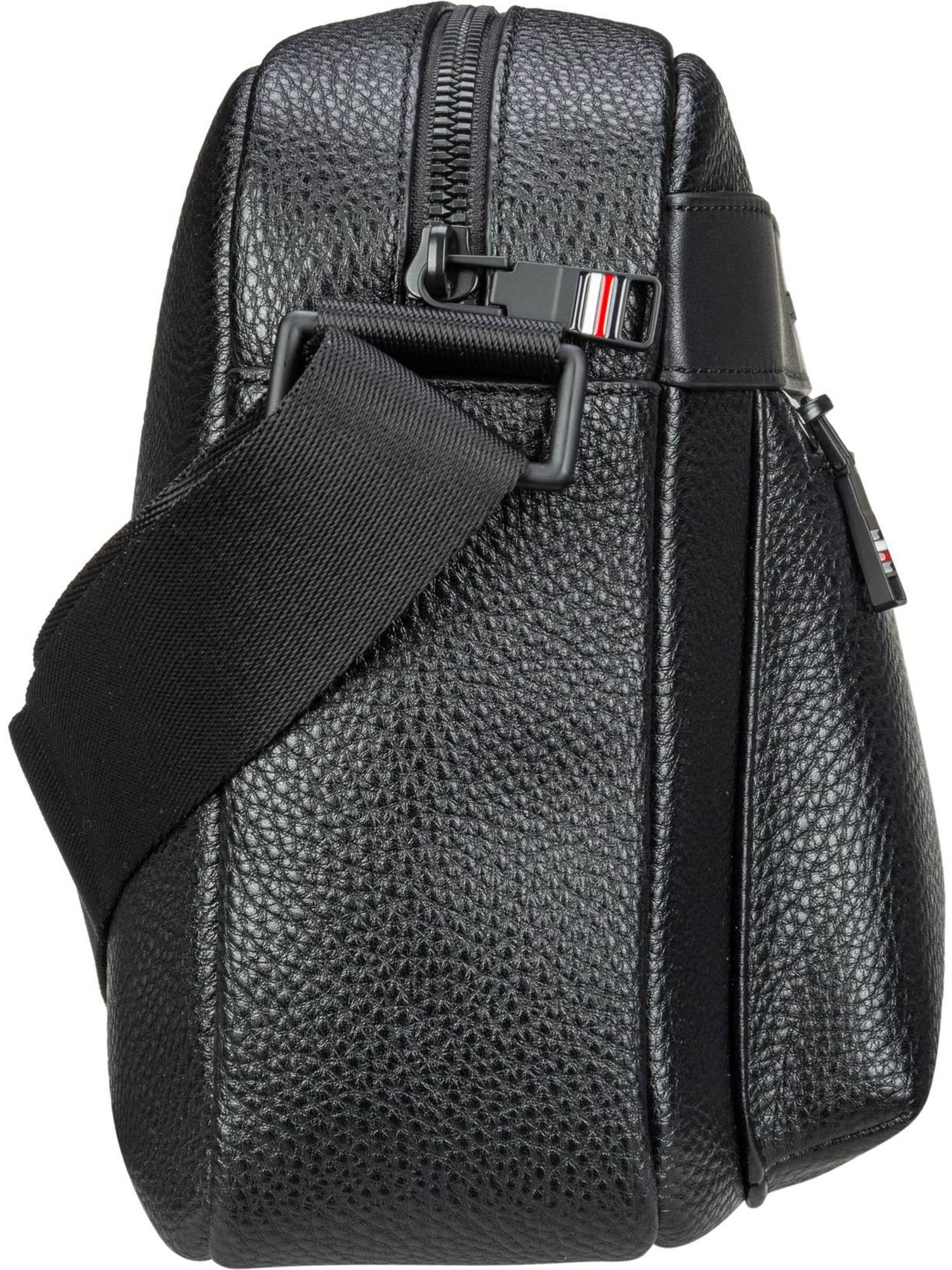 Tommy Hilfiger Męski TH Central Messenger AM0AM10475, czarny (czarny), OS, czarny (czarny), rozmiar uniwersalny