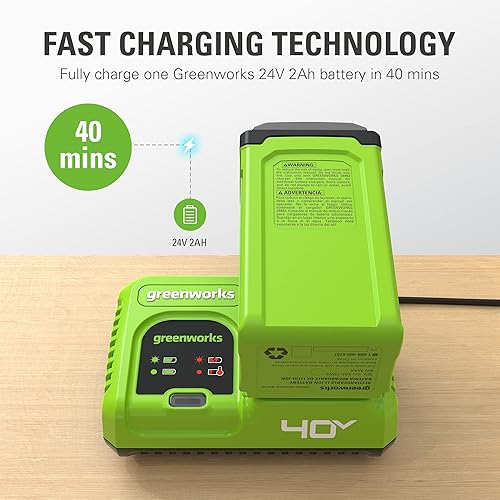 Vista 18 de GreenWorks GREENWORKS 40V 2.0 AH batería de iones de litio 29462