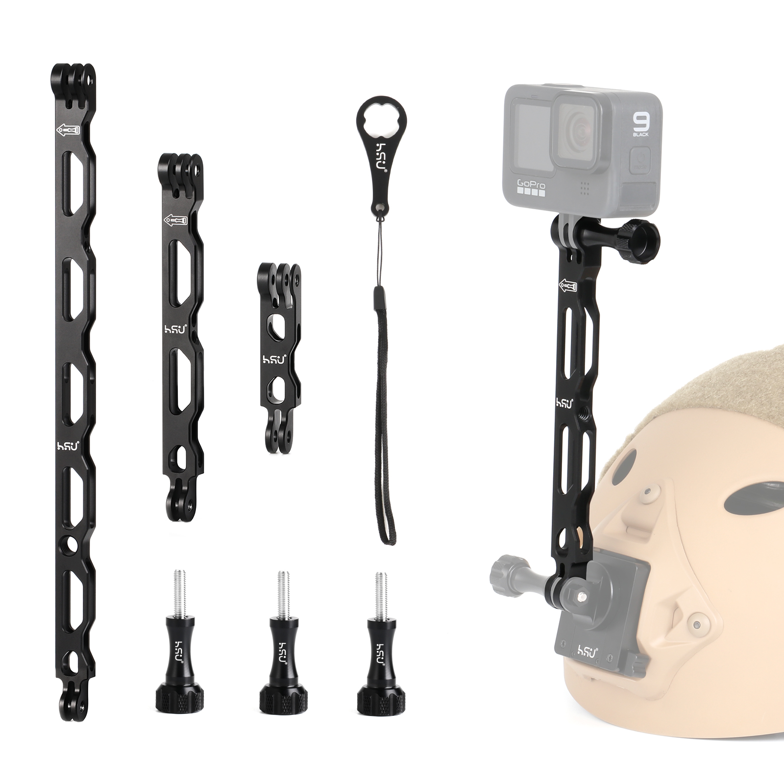 Supporto A Braccio Rotante Universale TOZ TZN-S03 Per GoPro Hero 4 3 3+ 2 1 - Foto 2
