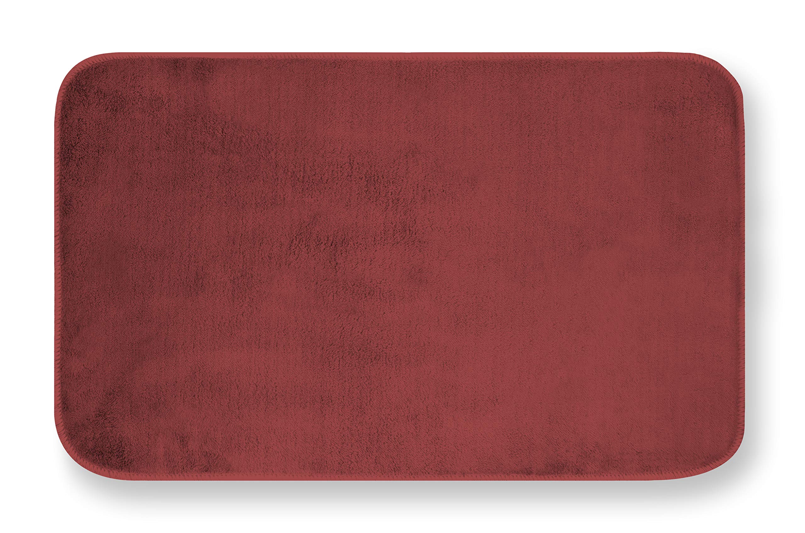 GEMITEX MERLINO 50X80 Tappeto ULTRASSORBENTE Polyester Bordeaux