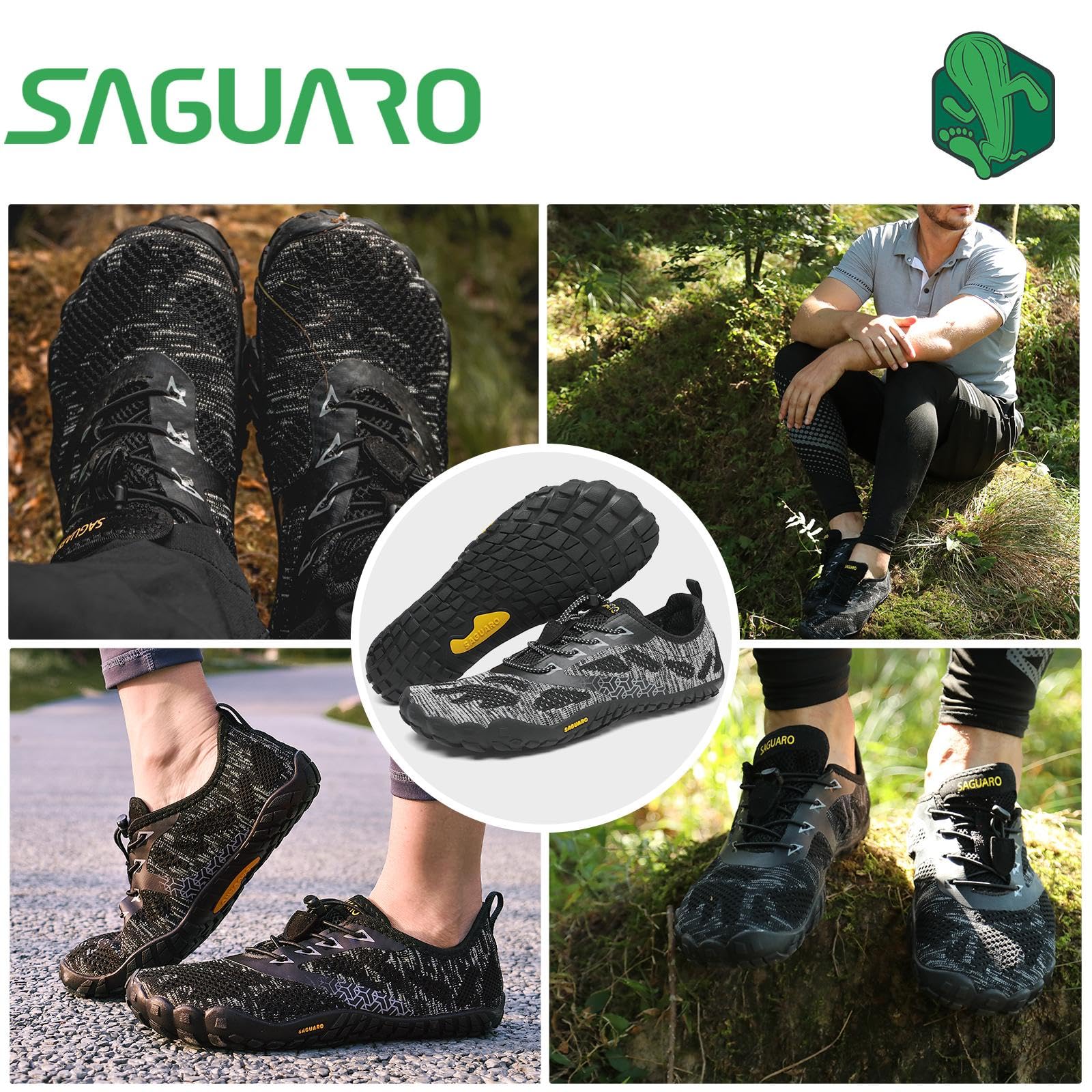 SAGUARO Scarpe Barefoot Minimaliste Uomo Donna Scarpe Outdoor e Indoor Multisport - Morbido Comode e Leggere