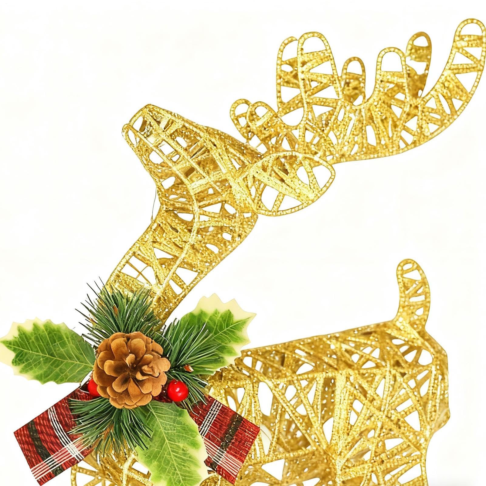 Decoración de de Navidad | Estatua Brillante, Elegante decoración navideña para Interiores, para Festivales, Sala de Estar, Exterior, hogar, Familia, Interior, , Manto
