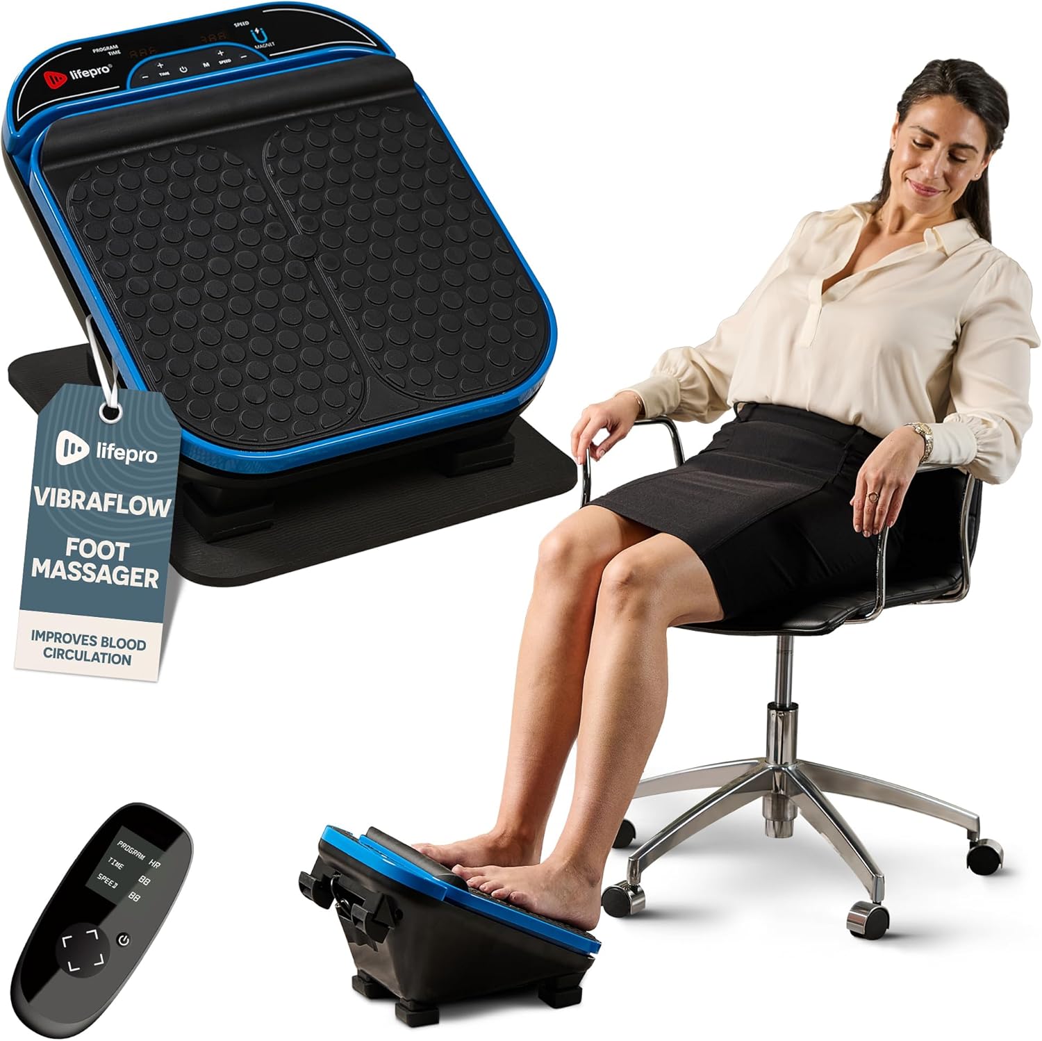 LifePro Foot Massager -Adjustable Speed & Position Vibrating Foot Massage Machine for Legs -Lightweight Under Desk Feet Massager With Wireless Remote LifePro Foot Massager -Adjustable Speed & Position Vibrating Foot Massage Machine for Legs -Lightweight Under Desk Feet Massager With Wireless Remote