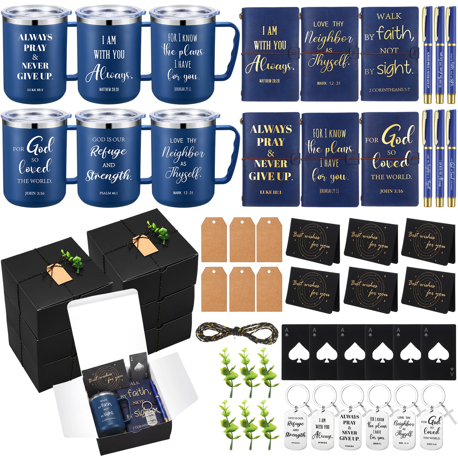 Tazas de café religiosas de 17 oz para el café matutino del hombre de Dios