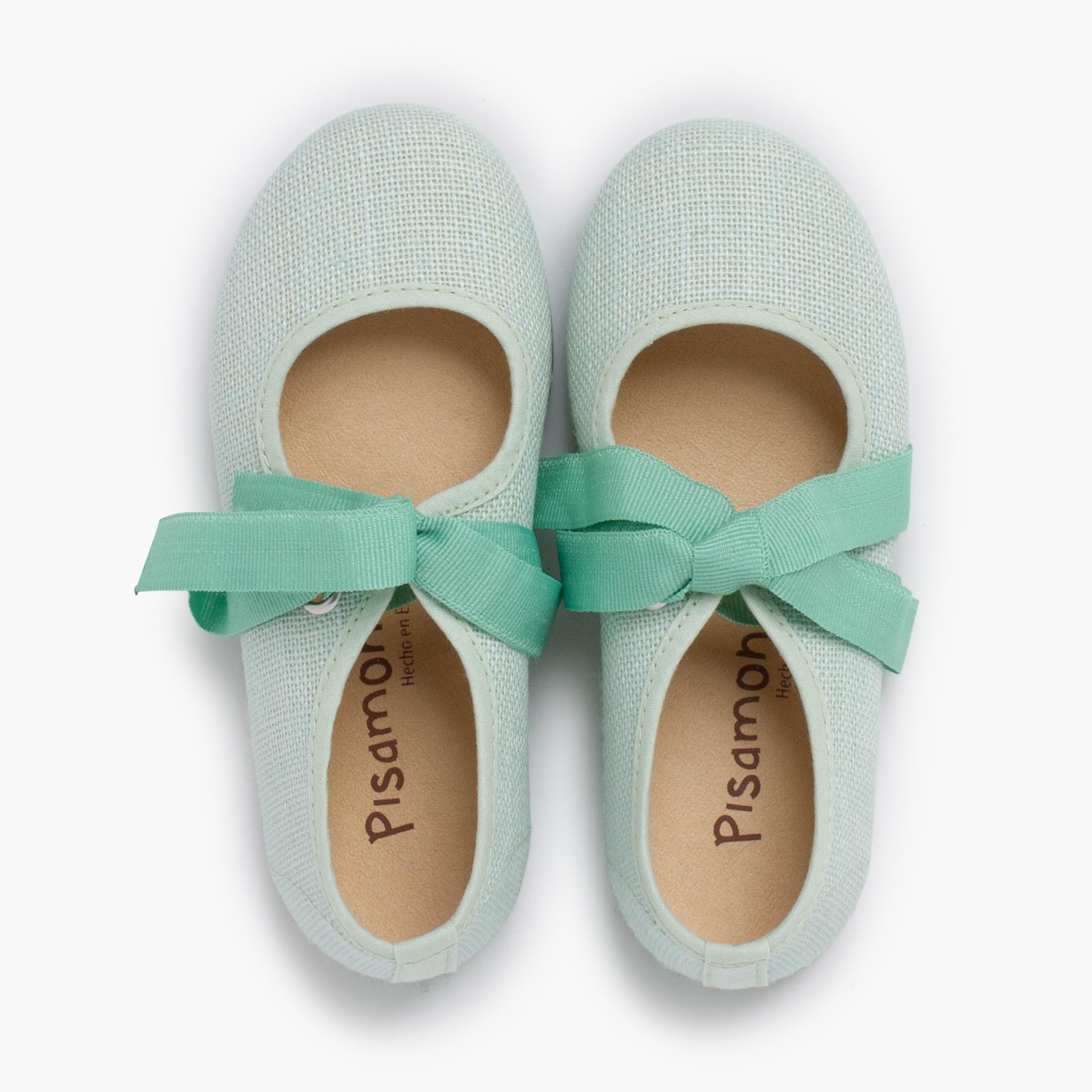Pisamonas Chaussures Babies en Lin avec Nœud Faya