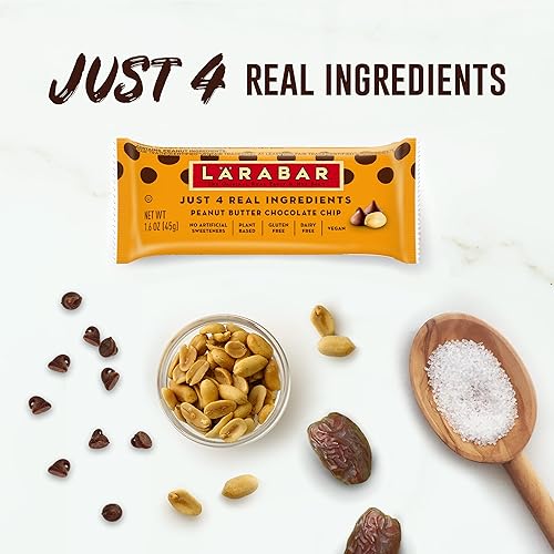 Miniatura 3 de Larabar - Barra de chispas de chocolate con mantequilla de maní barra de frutas y nueces veganas y sin gluten 16 barras de 16 onzas