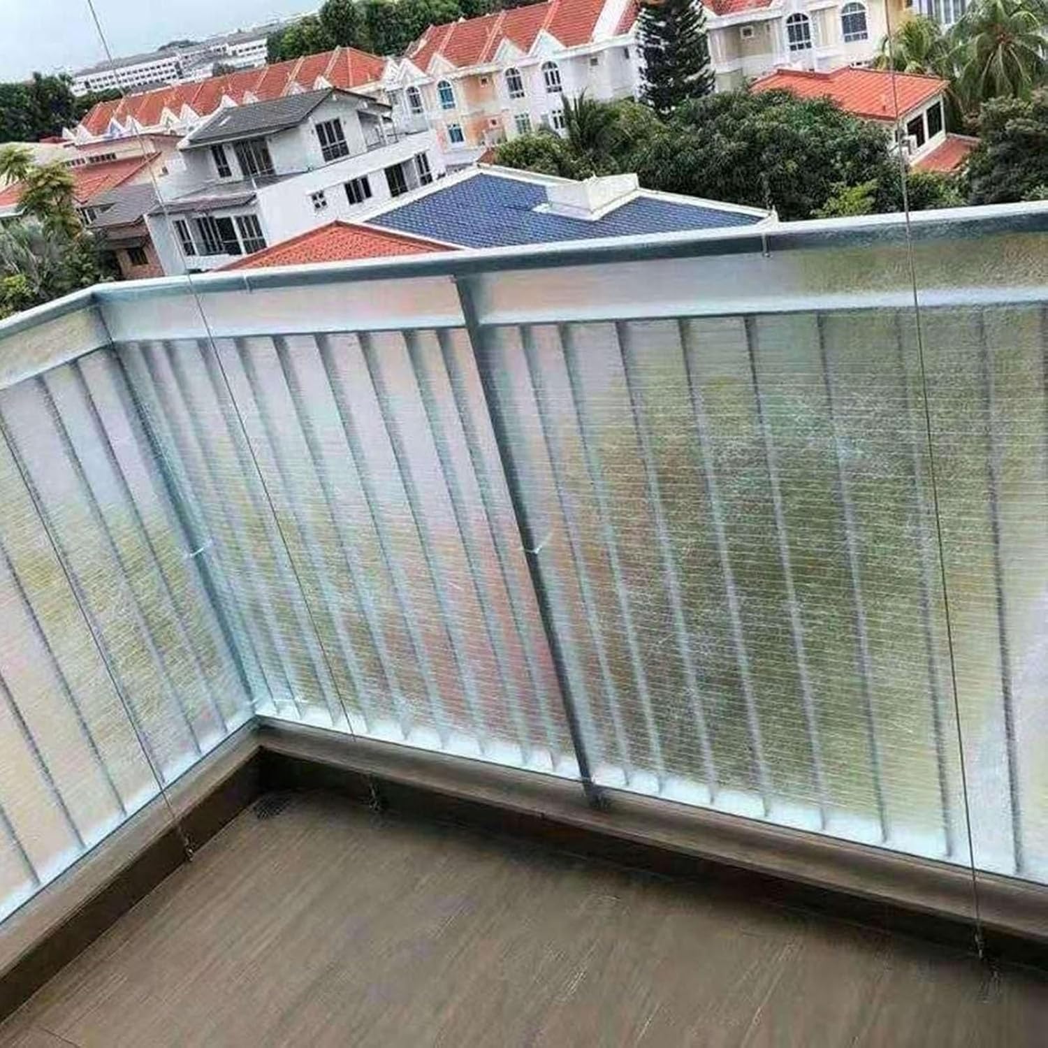 Hoja de policarbonato para techos, lámina sólida de fibra de vidrio de 0,8 mm, resistente a la lluvia, paneles de iluminación diurna para invernaderos, cobertizos, cocheras (0,8 x 5 m), transparente