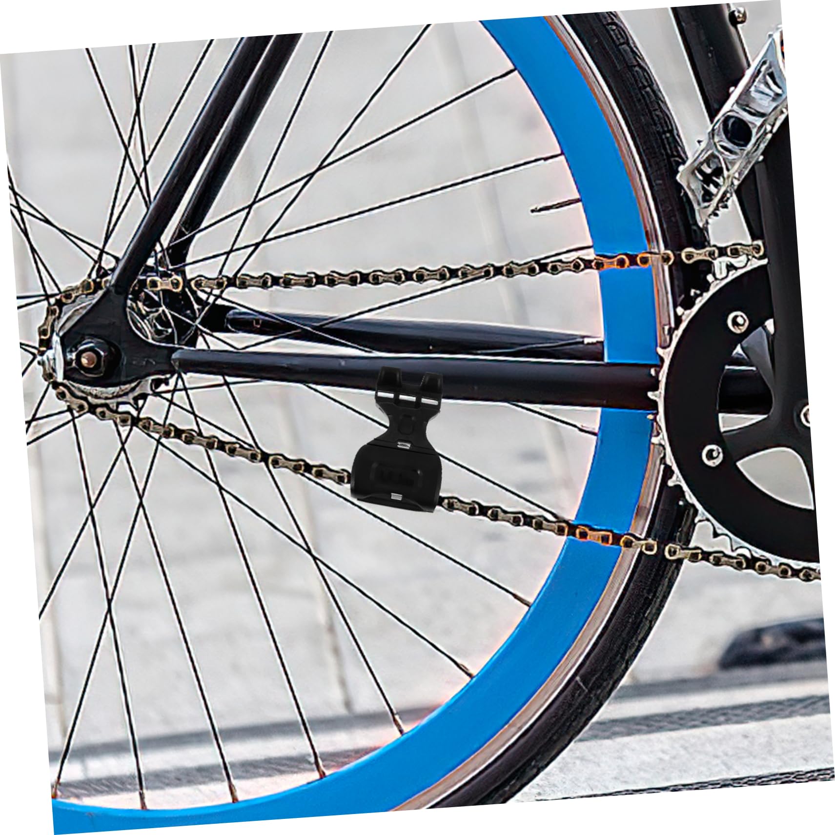 ibasenice Tensor De Cadena Guía De Cadena Protector De Cadena De Montaña para Exteriores Tensor De Cadena para Bicicletas Plástico Negro