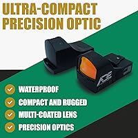 Vista 5 de Ade Advanced Optics RD3-009-2 Miras de punto rojo - Motion Awake - Impermeable y resistente a la niebla -Óptica para pistola S/N: RD3-009-2