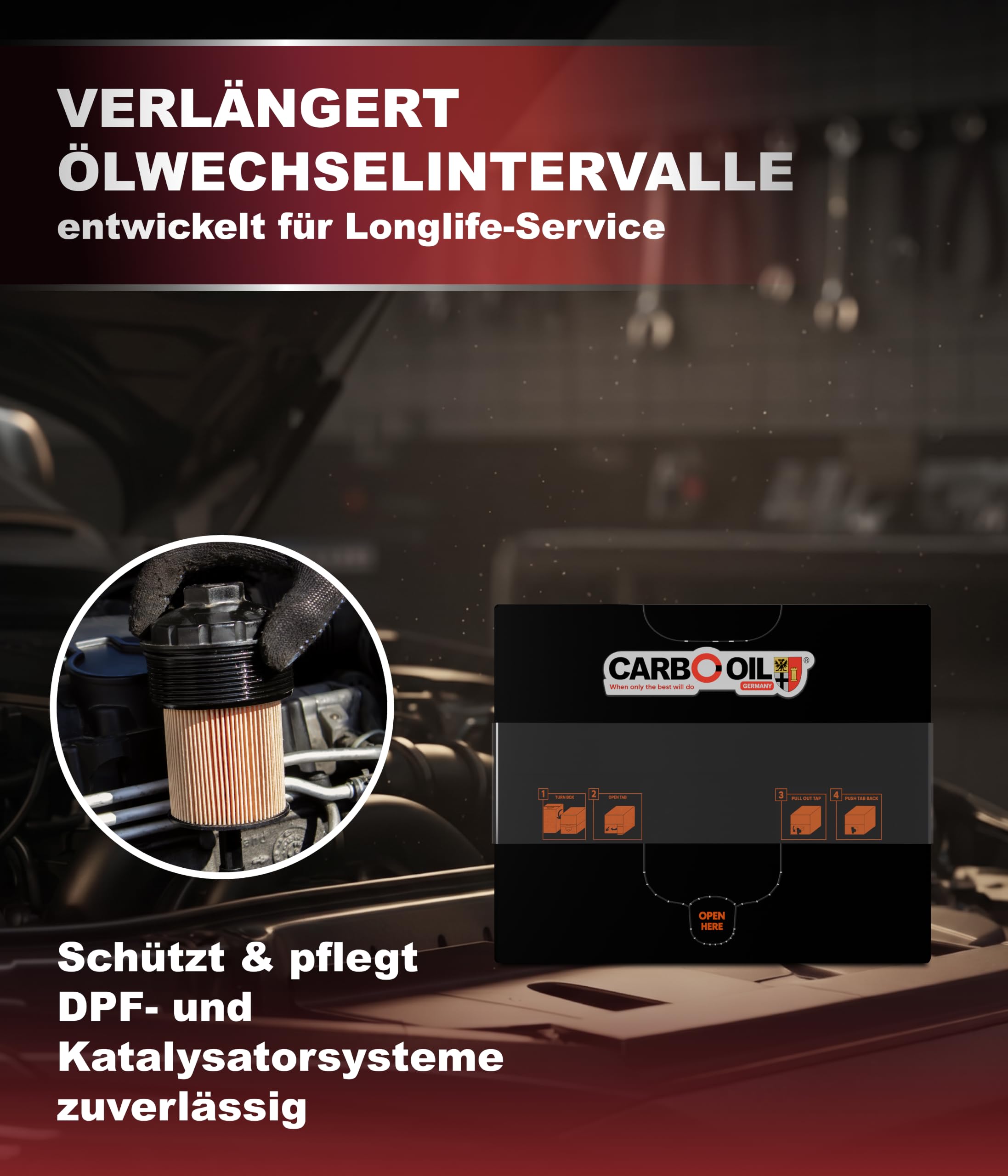 Motoröl 5W-40, 20L | Premium Synthetik, Maximaler Motorschutz & Kaltstart, Für Benzin & Diesel, Vollsynthetisch, Bag in Box, Made in Germany