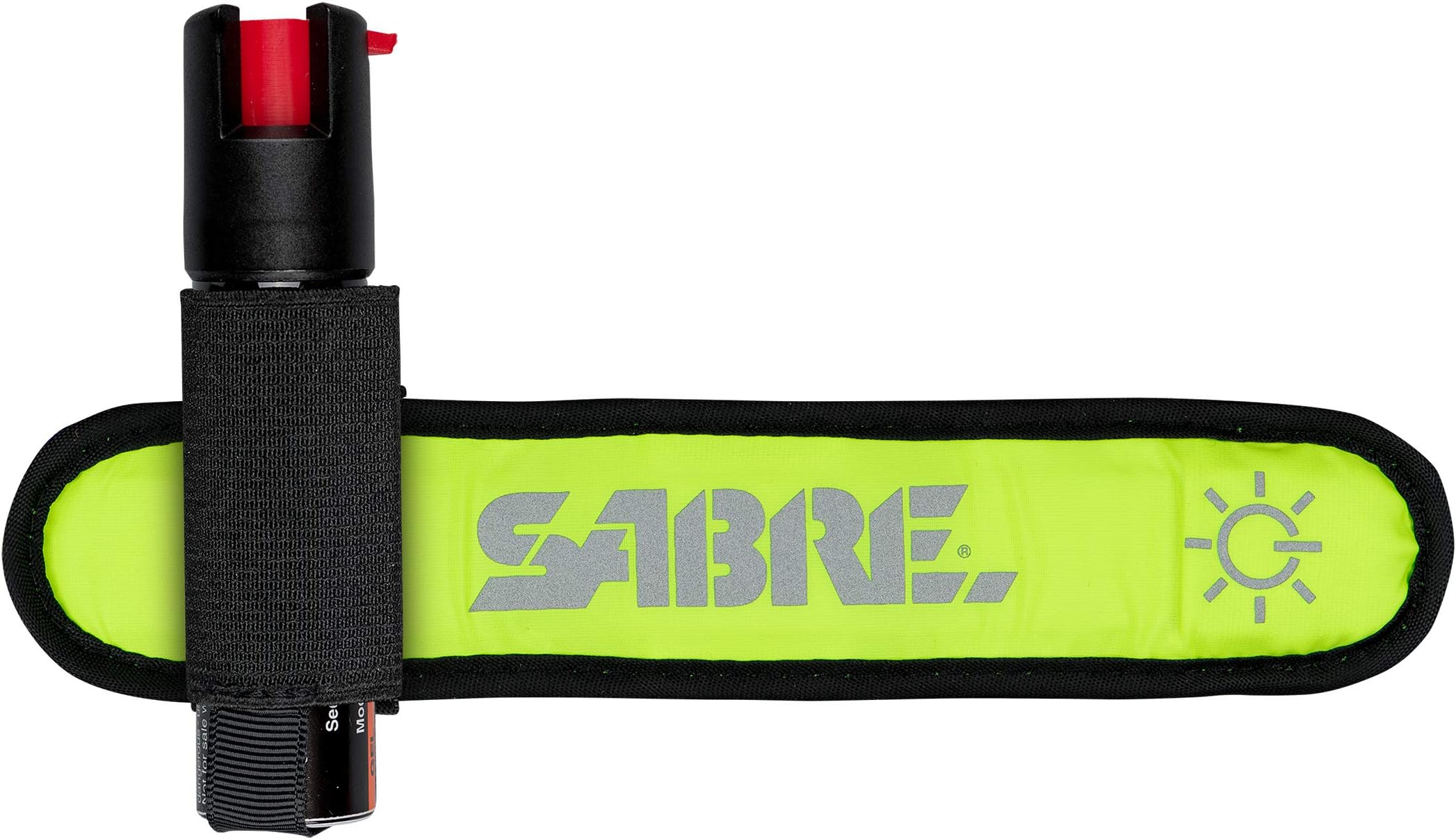 SABRE Runner Pepper Gel, Reflective Hand Strap For Easy Carry & Quick Access, Maximum Police Strength OC Spray, 35 Bursts, Secure & Easy to Use Safety, Optional Clip-On Alarm & LED Armband Combos
