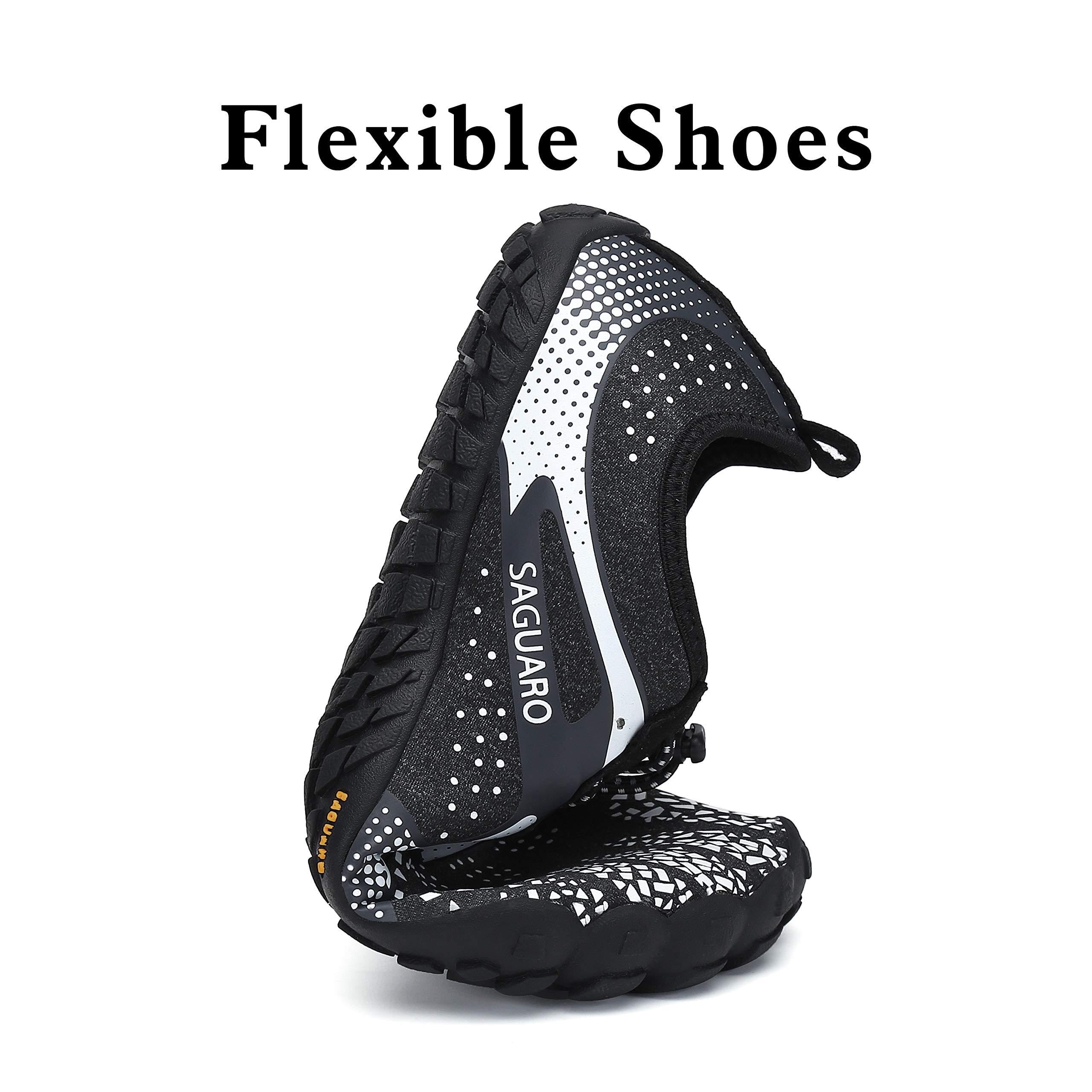 SAGUARO Zapatillas Barefoot Mujer Hombre Calzado Minimalistas Transpirable Zapatos de Trail Running para Fitness Trekking Gr.35-48