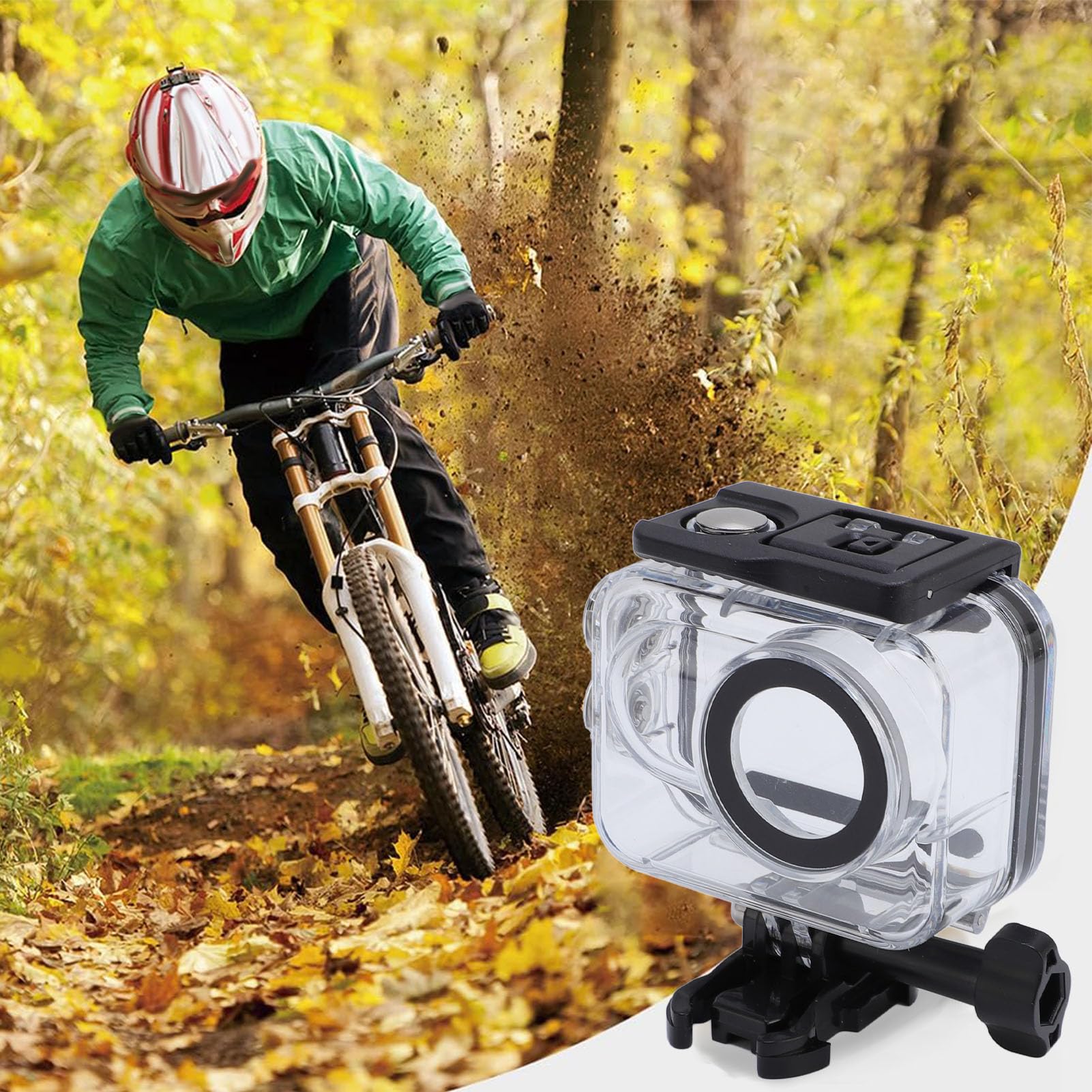 Étui de Plongée de 60m / 196ft pour Go 3s, Go 3, sous-Marin de Boîtier de Protection en Plongée Profonde, Accessoires de Caméras d'action (sans Filtre)