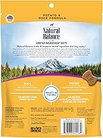 Vista 6 de Natural Balance Paquete de comida para perros de ingredientes limitados con comida seca de pato y patata y galletas de pato para razas pequeñas