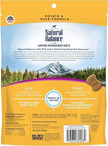 Miniatura 6 de Natural Balance Alimento seco para perros adultos de raza pequeña sin granos  Bolsa de 12 libras y galletas originales de ingredientes limitados