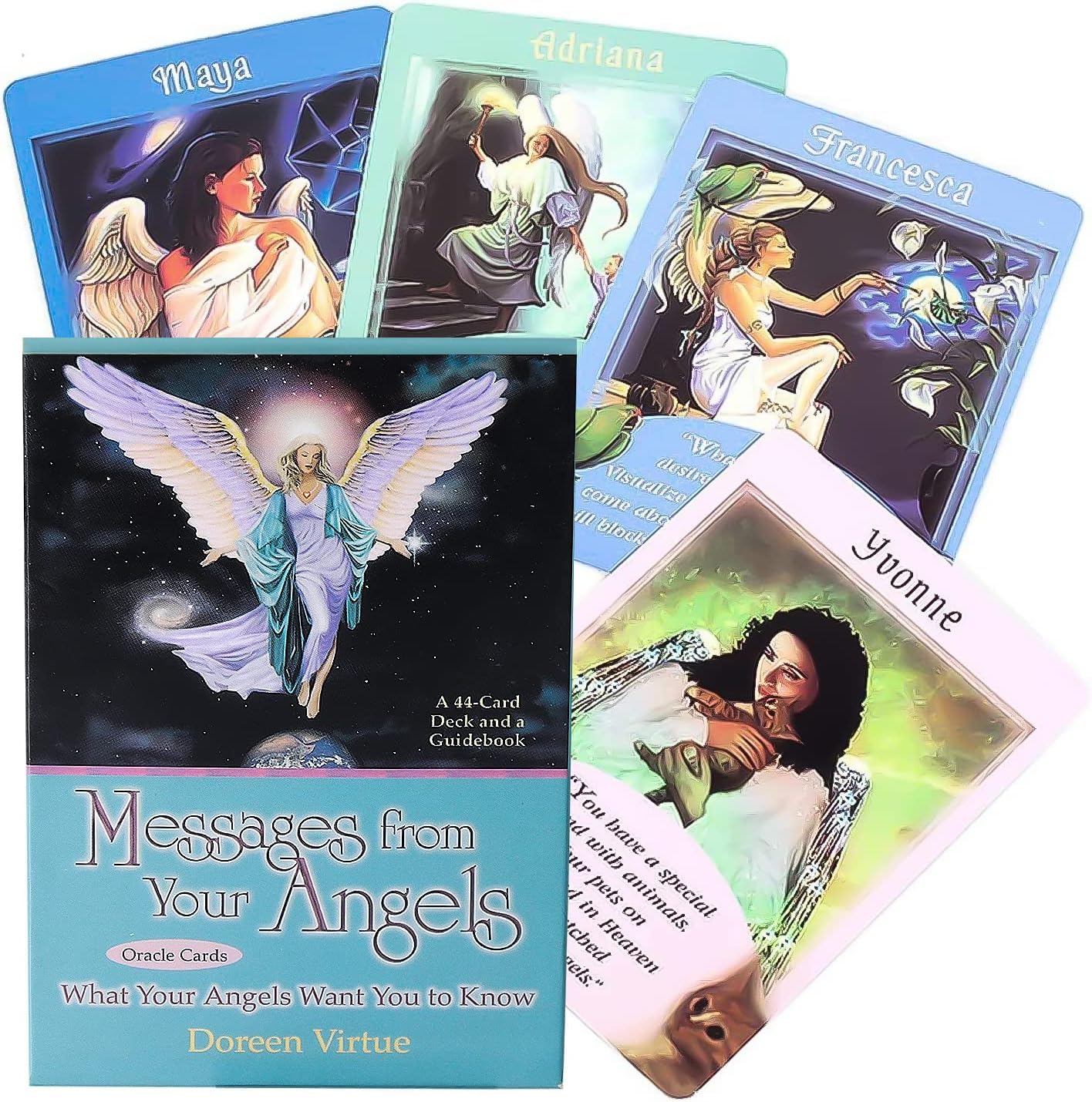 Gayrrnel Tarot Cards Set,44 Lovers Tarot Card Message Oracle Cards Angel Tarot Healing Oracle Cards - Angel Cards Doreen Virtue Rare Out of Print Angel Oracle Cards (Angel Tarot)