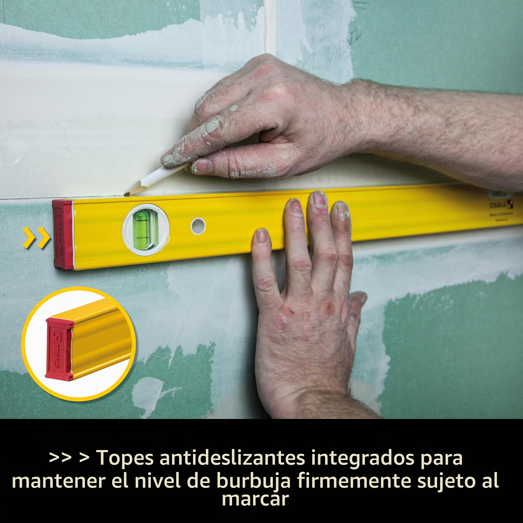 Stabila 19171 Nivel de Burbuja, Amarillo, 32 Pulgadas