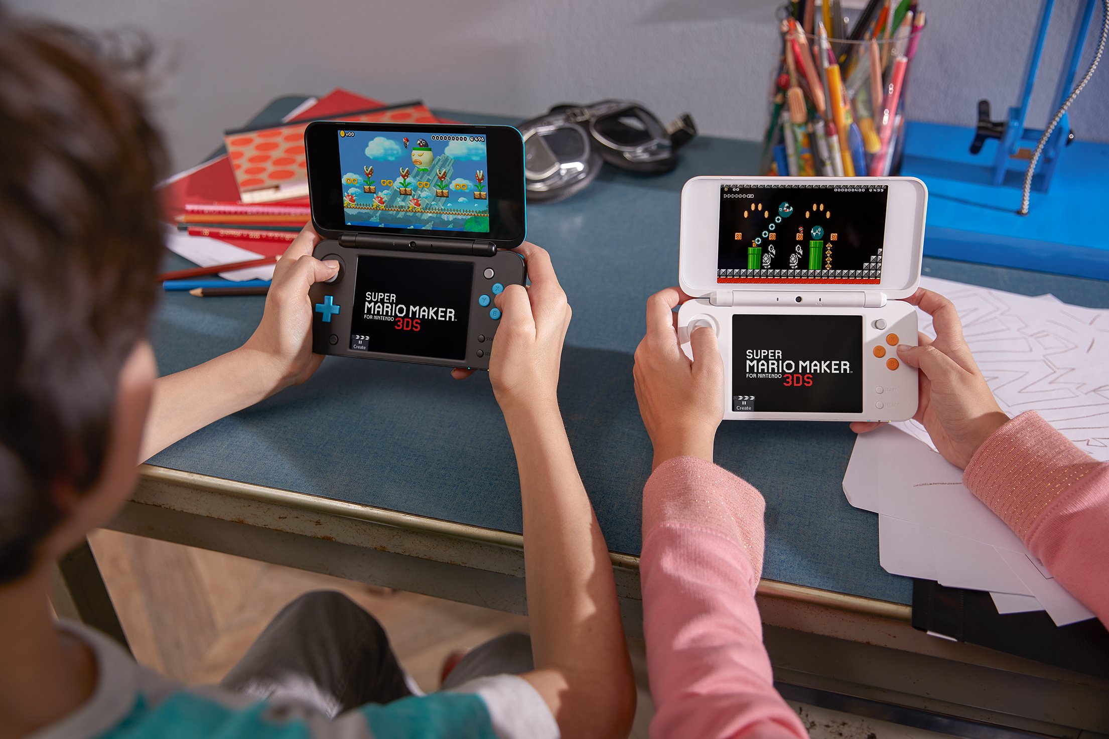 New Nintendo 2DS XL, Bianco/Arancione