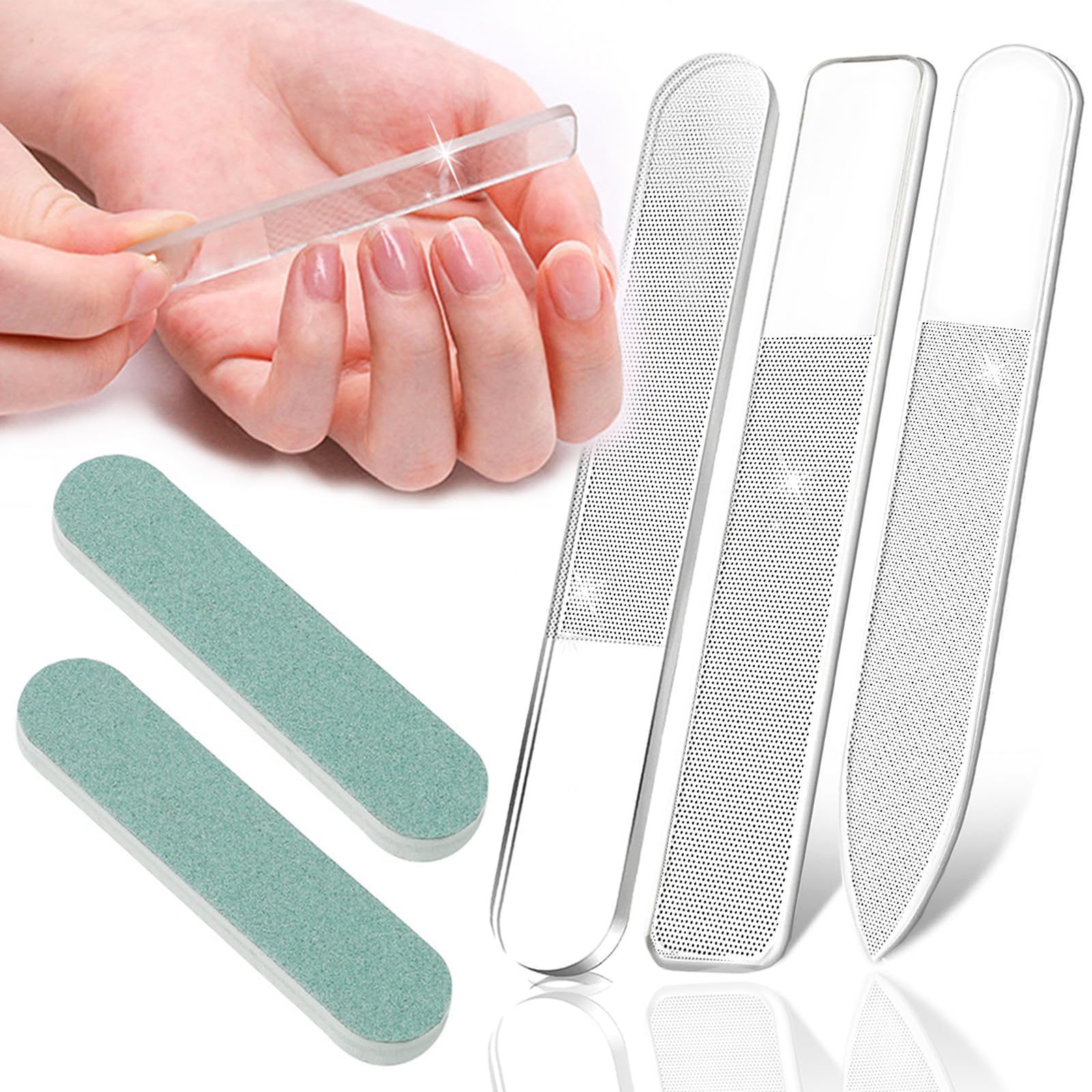 Amazon.co.jp: 【2025年プロ推薦・おトク5本】爪磨き 爪やすり ガラス