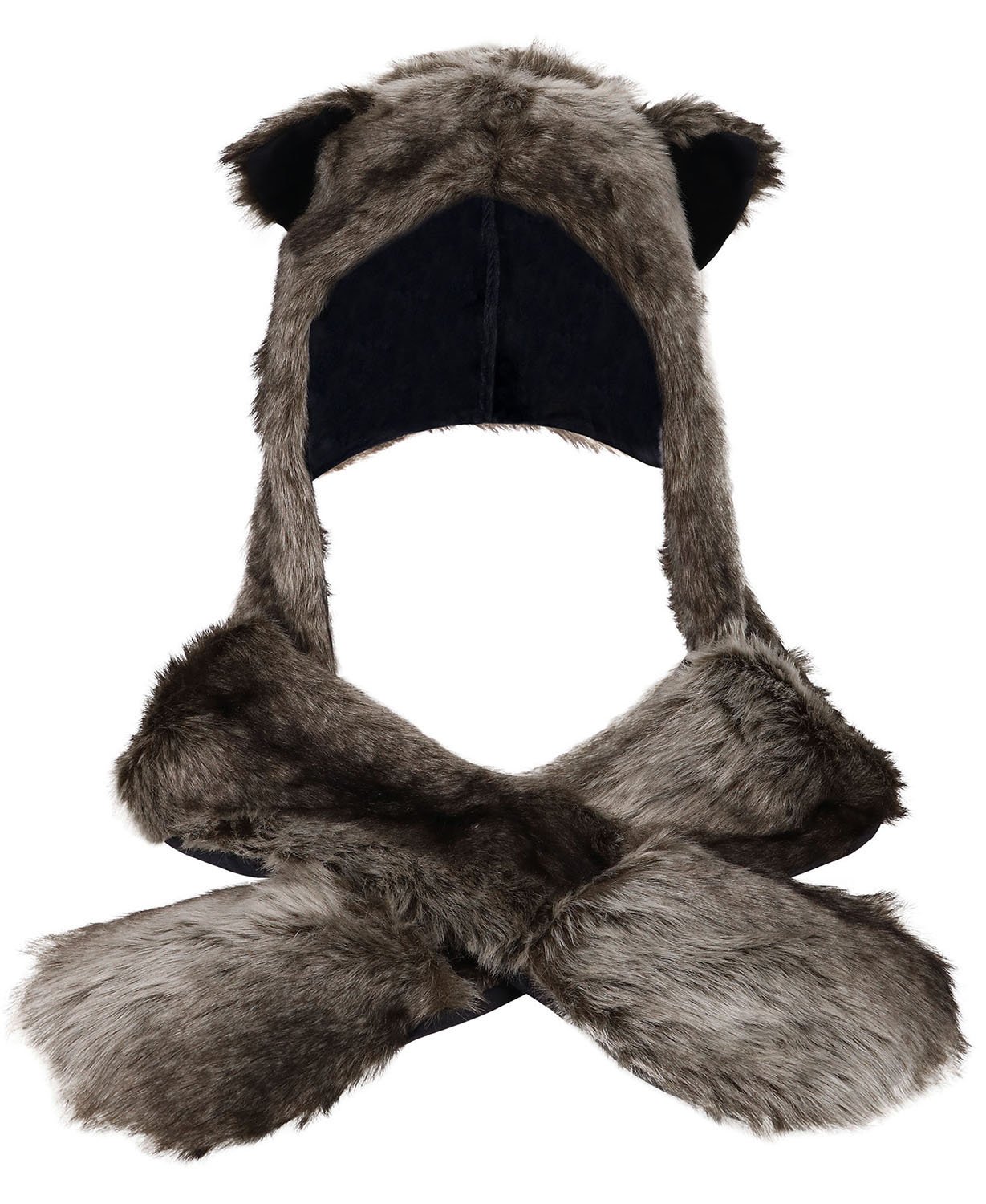 Winter Warm Plush Faux Fur Animal Paws 