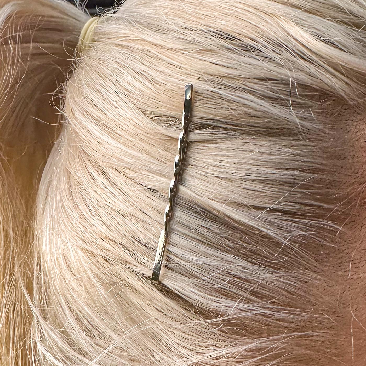 HAARallerliebst Twisted Hair Clips (Pack of 24, Silver,White - Image 3
