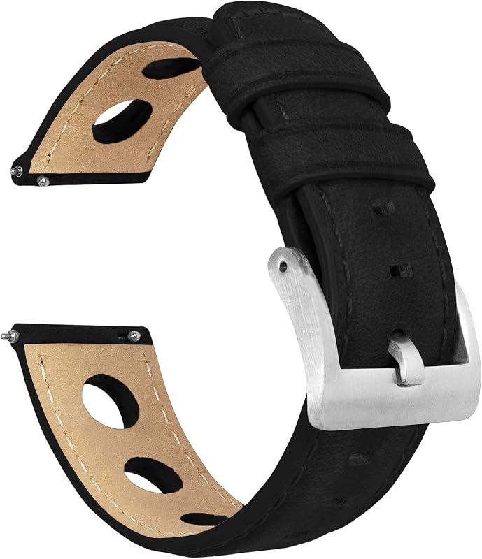 Correas de cuero Barton Racing & Rally Horween con barras de resorte de liberación rápida integradas - Correas de reloj