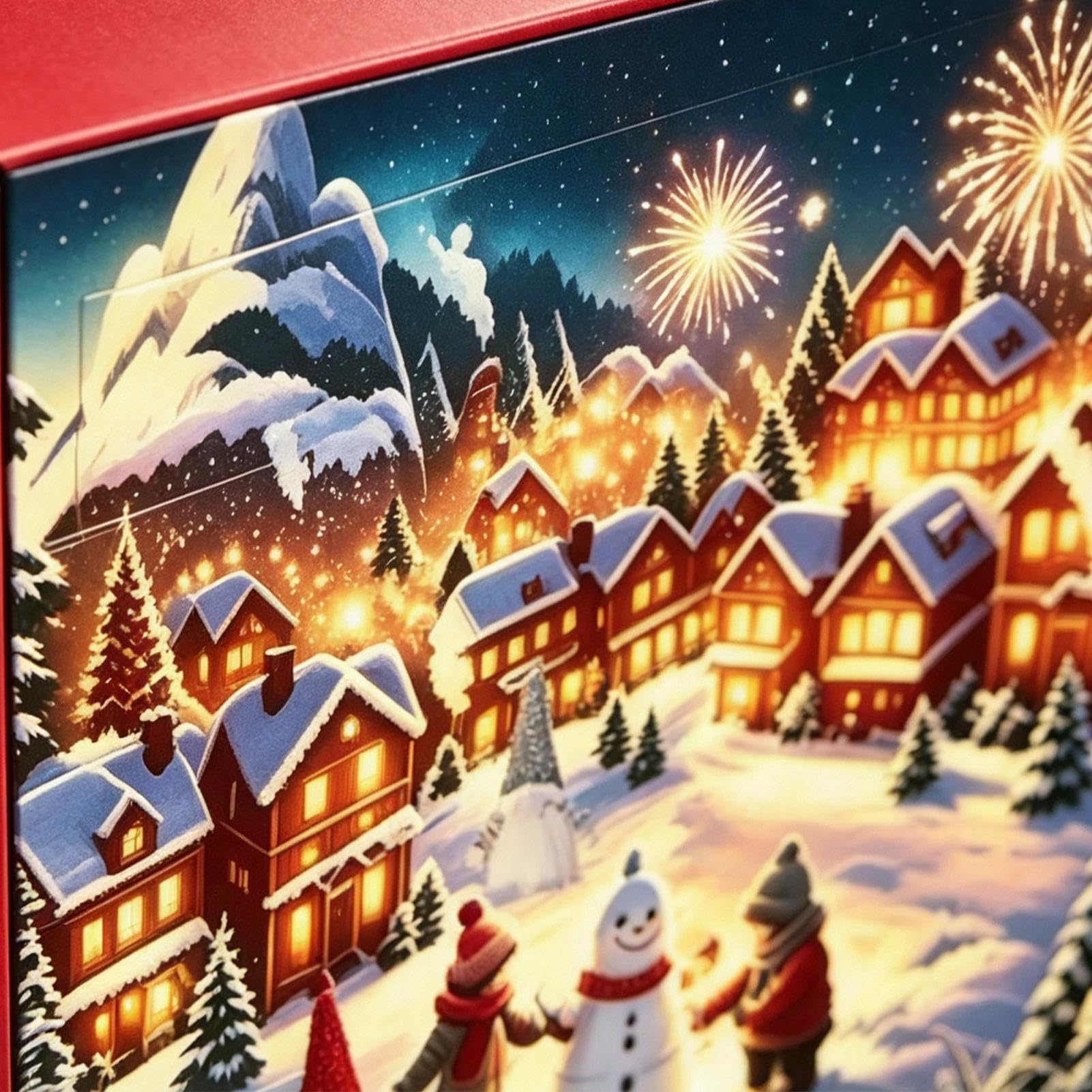 Calendario 'Avvento con di Natale 24 Giorni Decorazioni Peluche | Nani Festivi per Casa Ufficio Soggiorno Camera Cameretta Scrivania Tavolo Ingresso Mobile TV