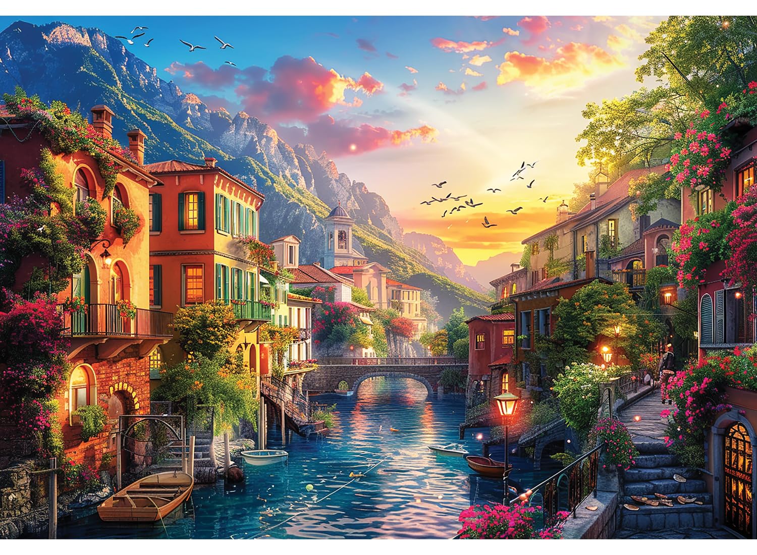 Anatolian Mediterranean Village 2000 Piece Puzzle